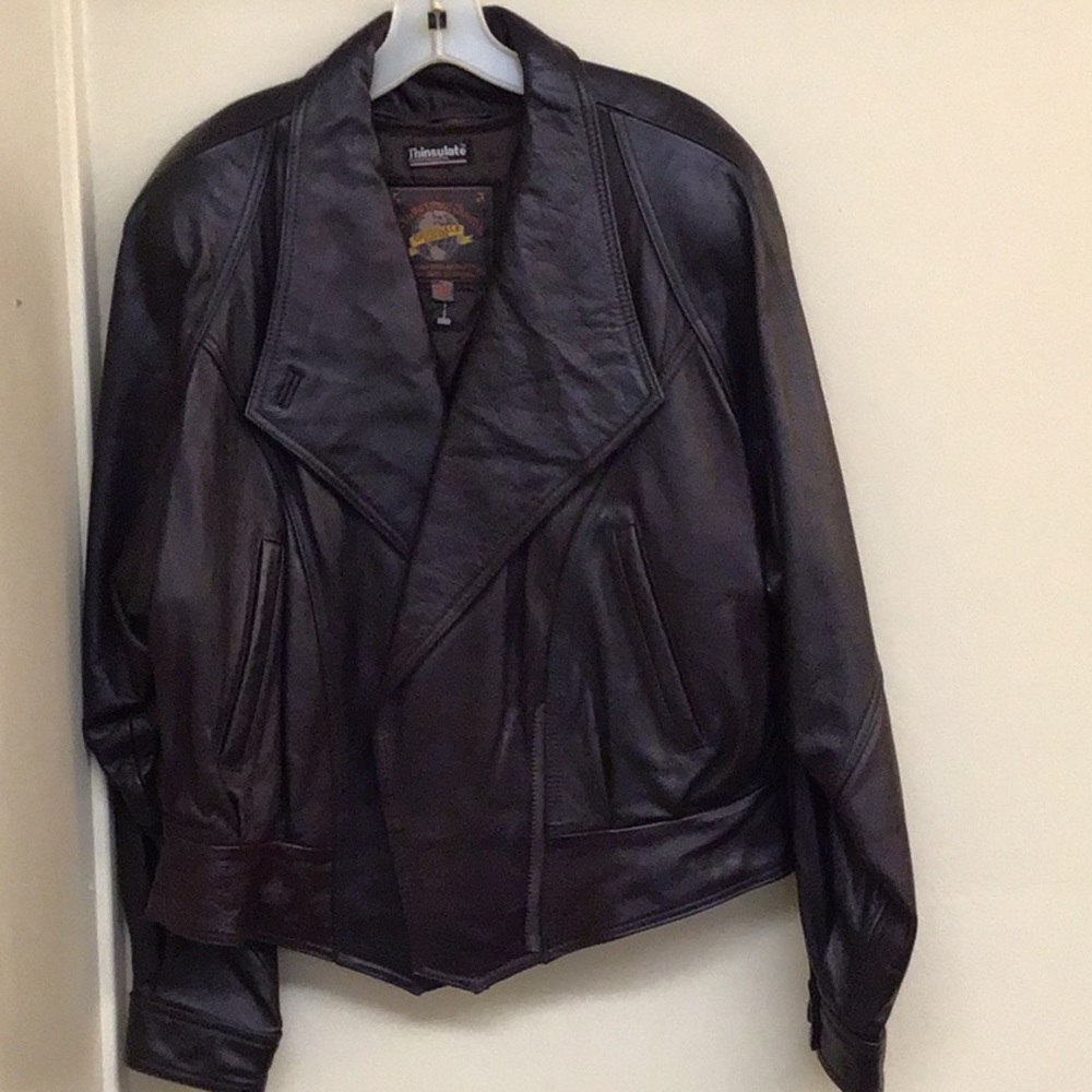 Leather coat